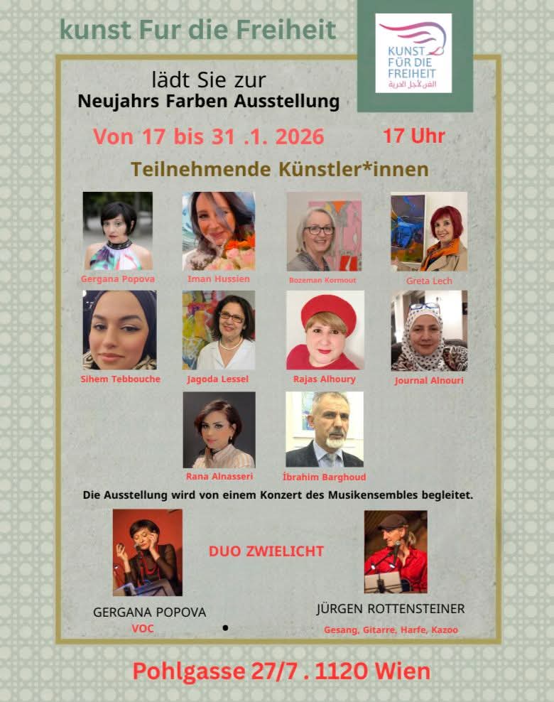Flyer Neujahrs Farben